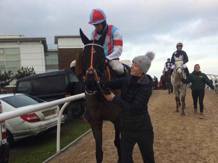 Willie Boy and Neli after winning at Wetherby