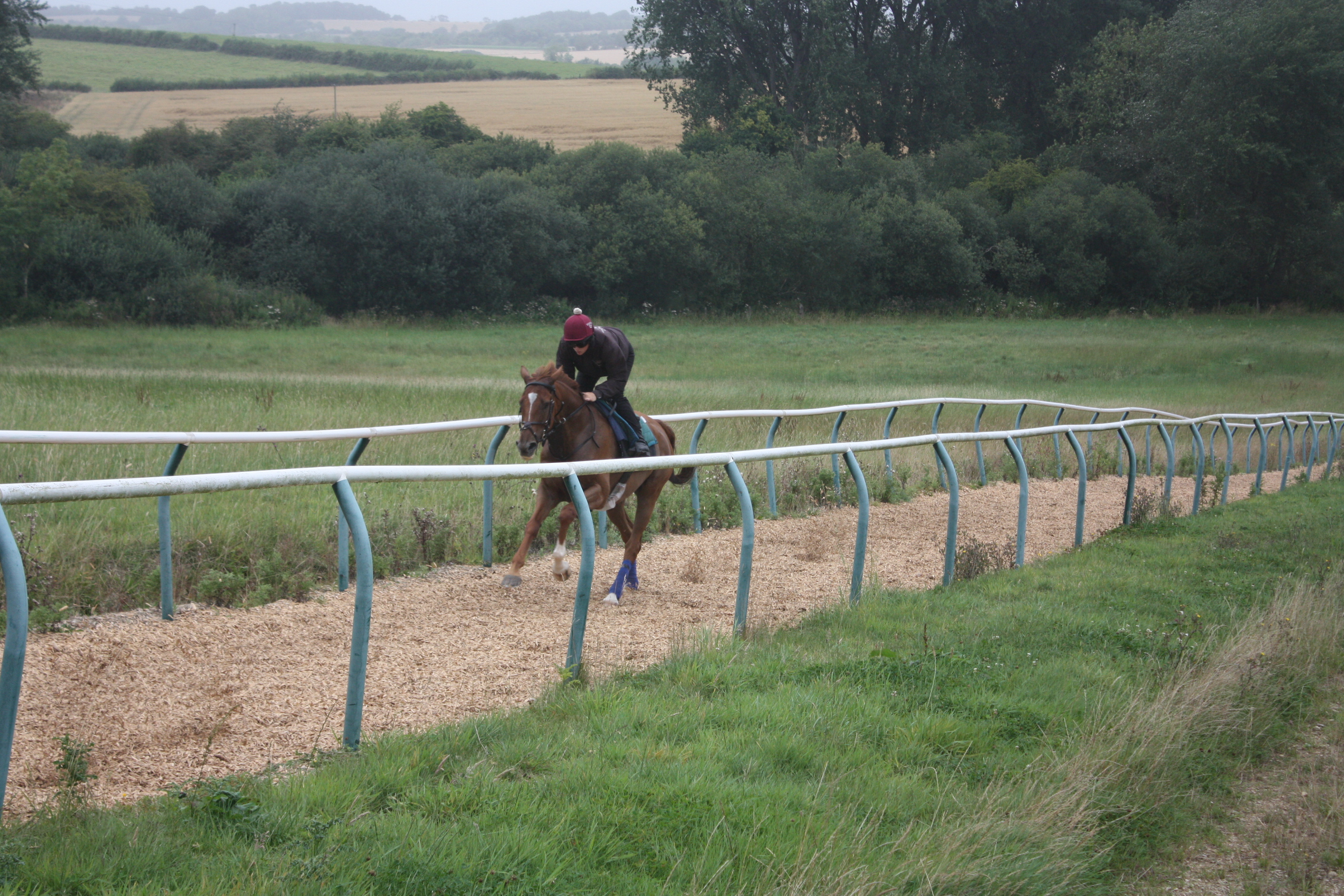 Almazhar Garde getting ready for his run!
