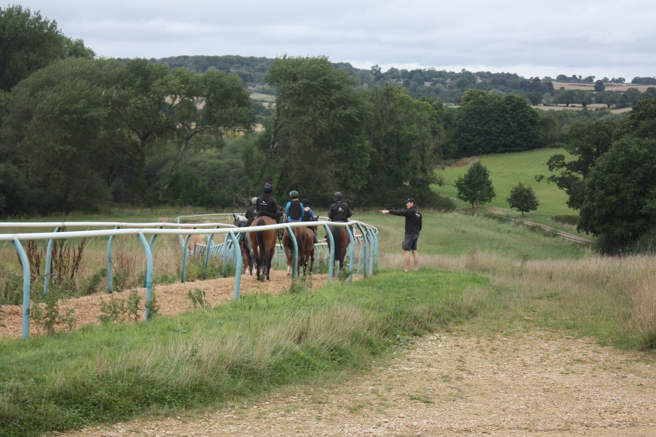 The team getting instructions on work morning