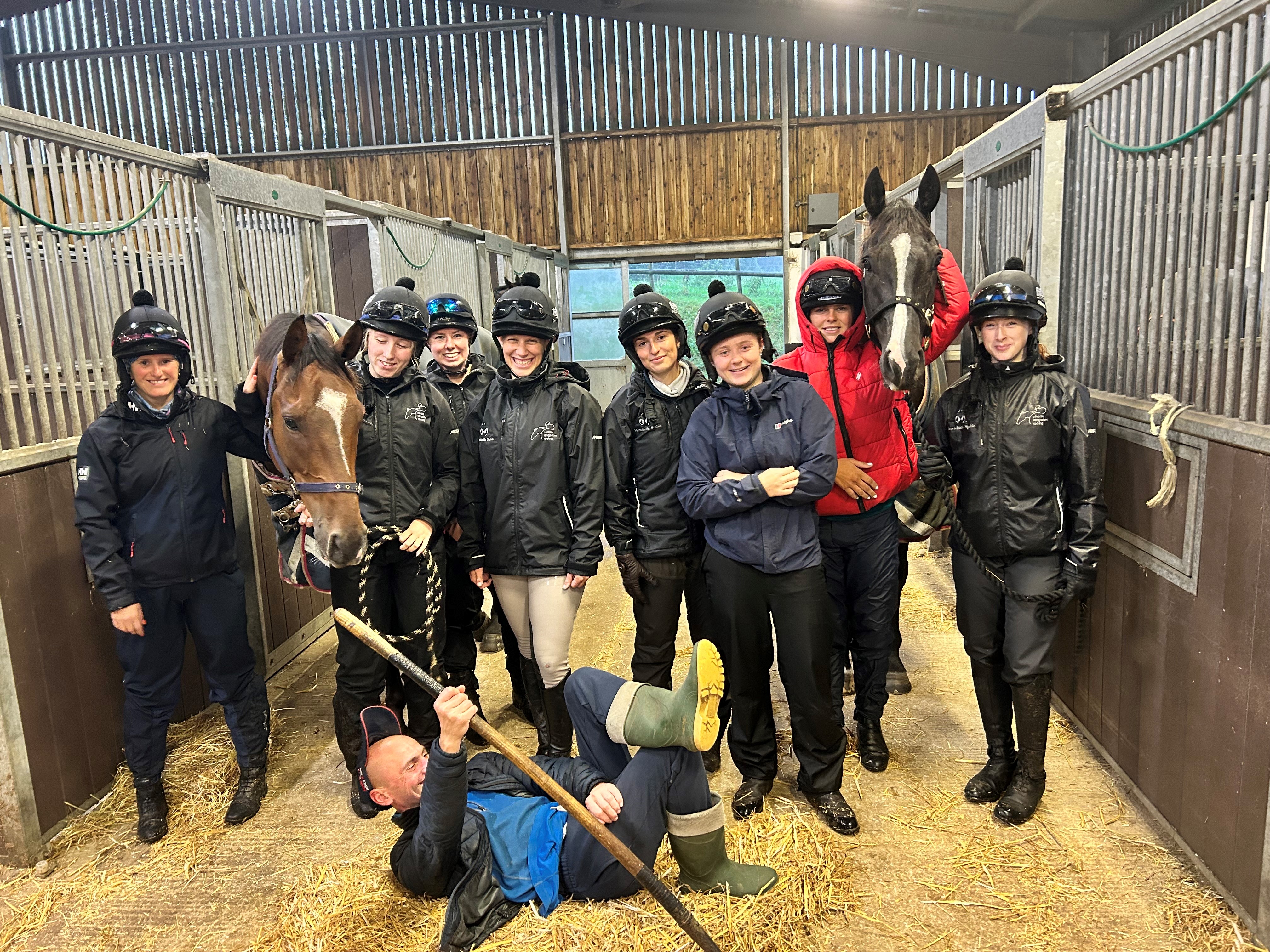 Our amazing team with yesterday's 2 winners! 