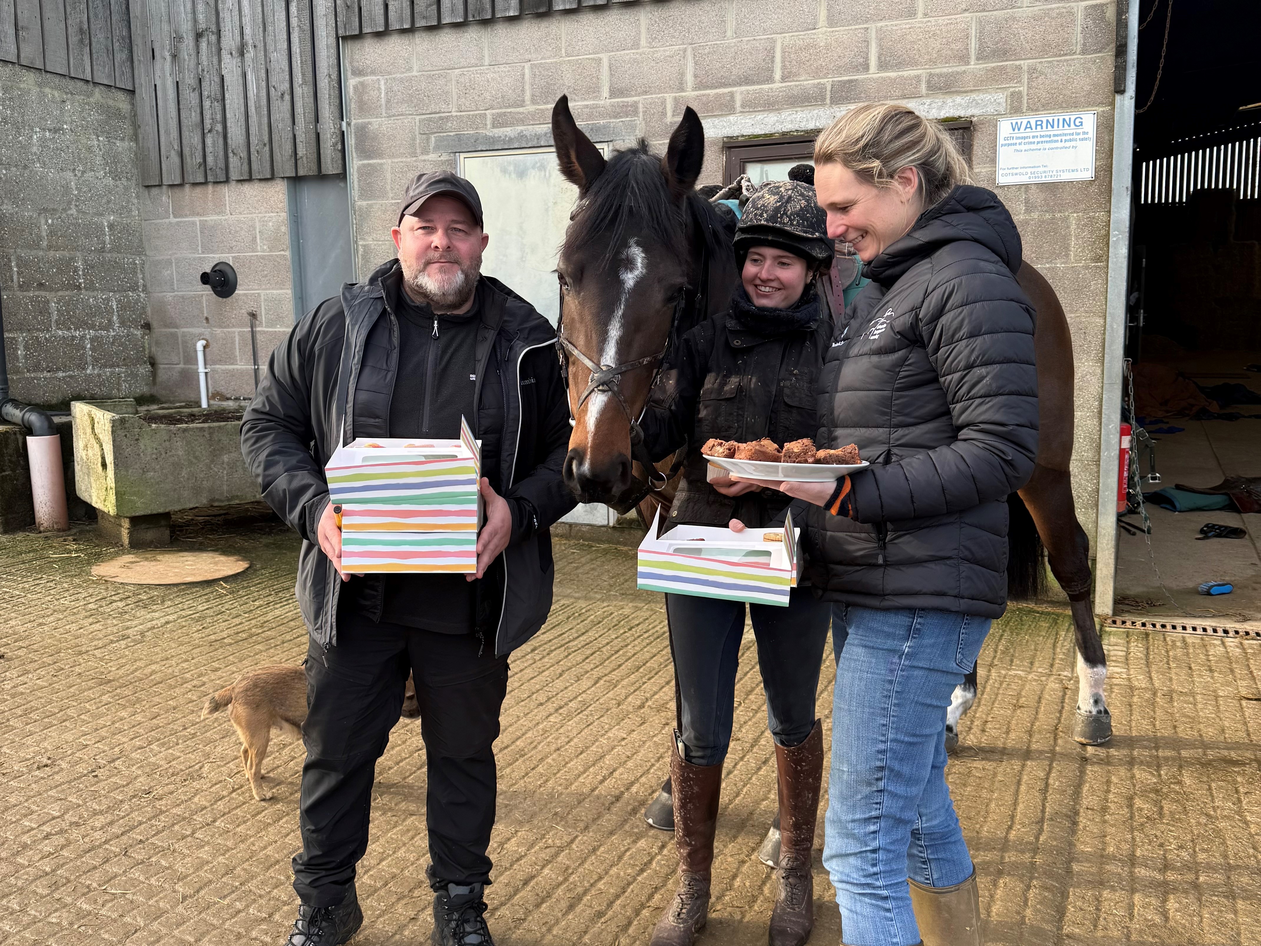 The Mullet thinks all the cakes are for him!