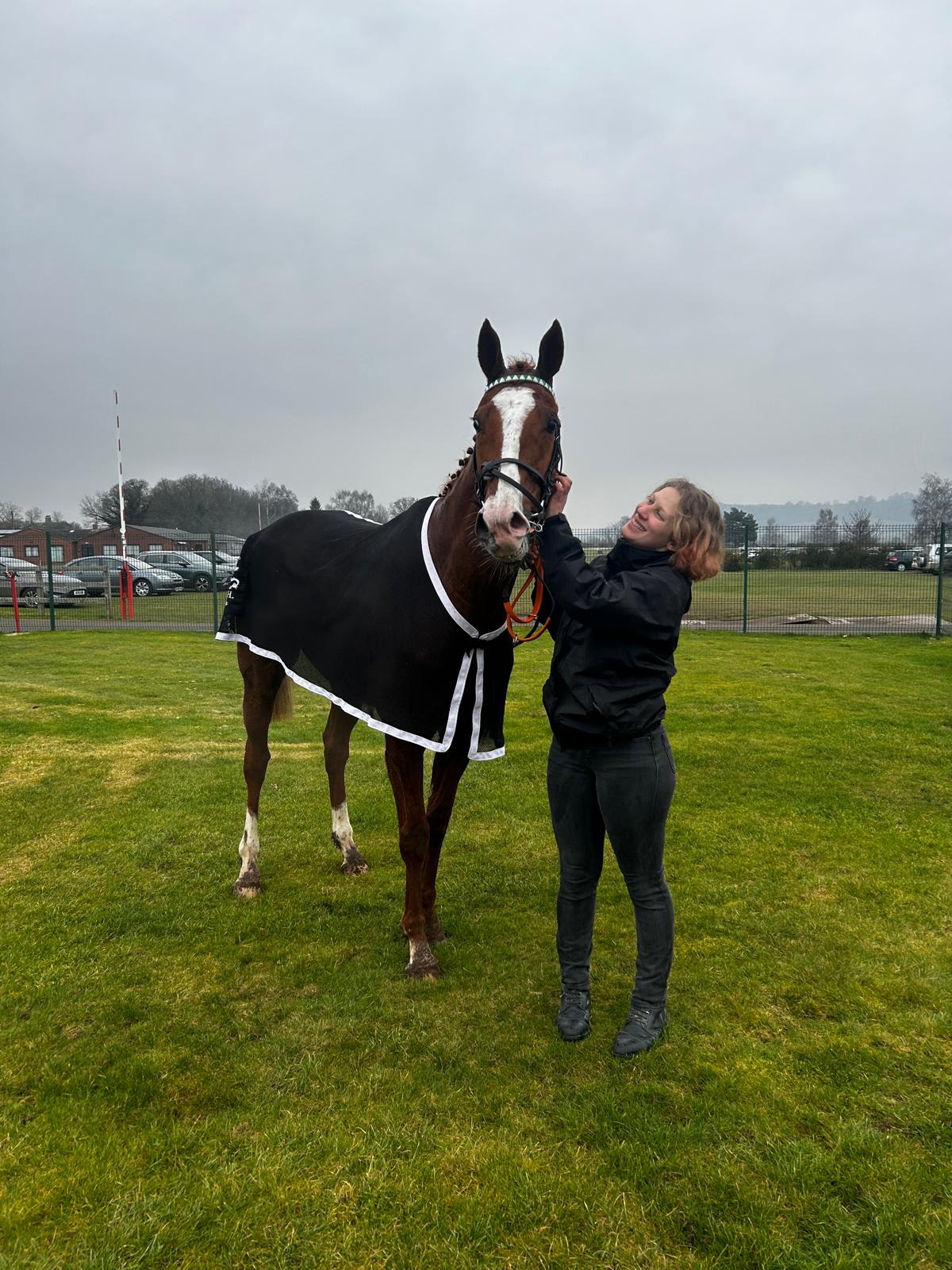 Electric Jet & Sarah after finishing a close 2nd