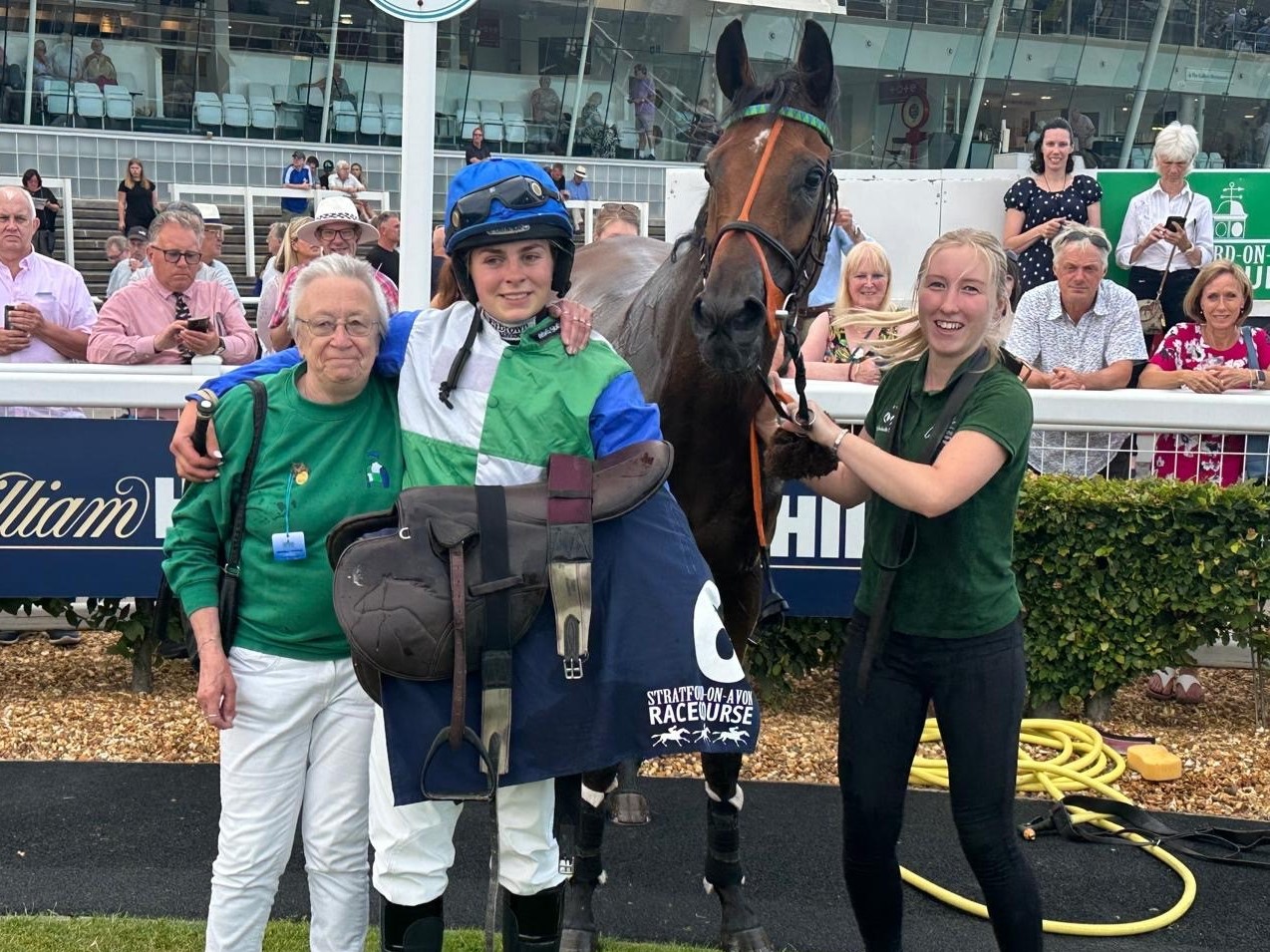 Midnight Jewel in the winners enclosure at Stratford