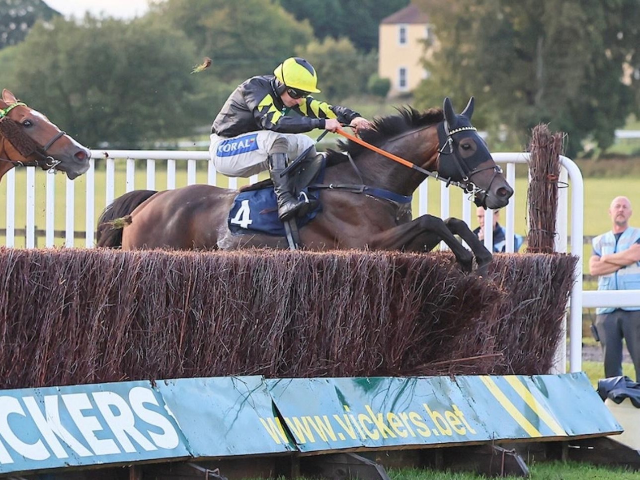 Delpotro jumping the last to win at Sedgefield