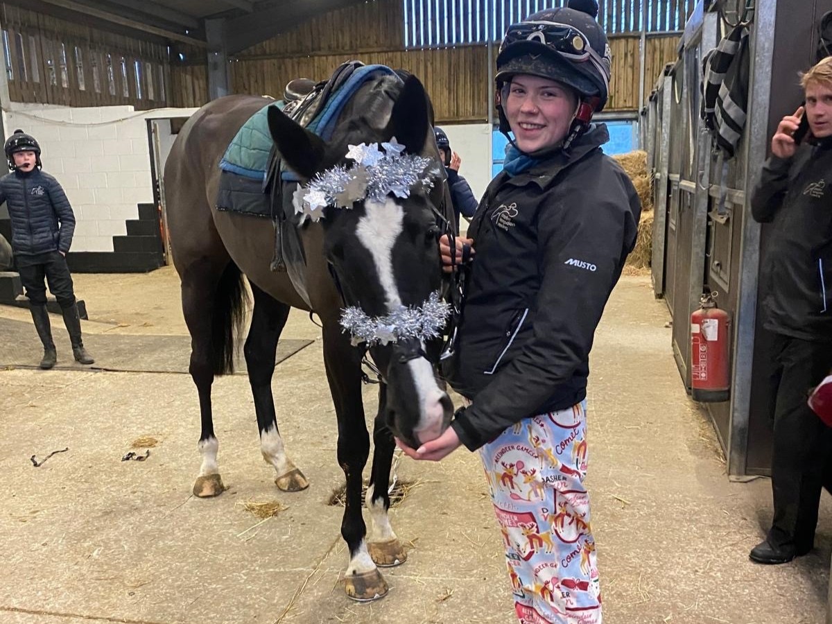 Megan in the full festive spirit!