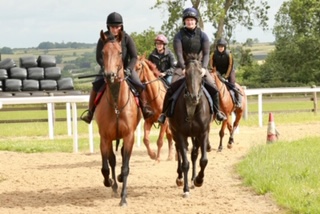 Heather Song and Freethinker having a trot