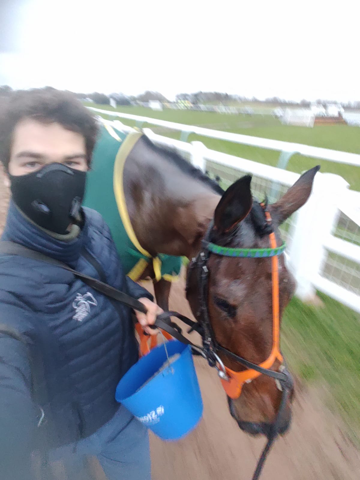 Saint Dalina and Will after the race at Warwick