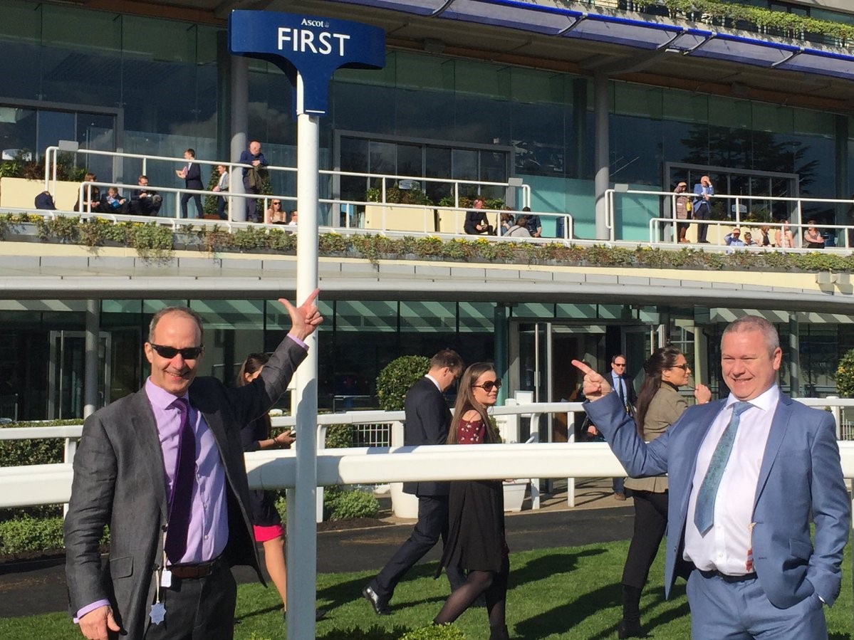Chips' owners show the way to the winners circle at Ascot Racecourse