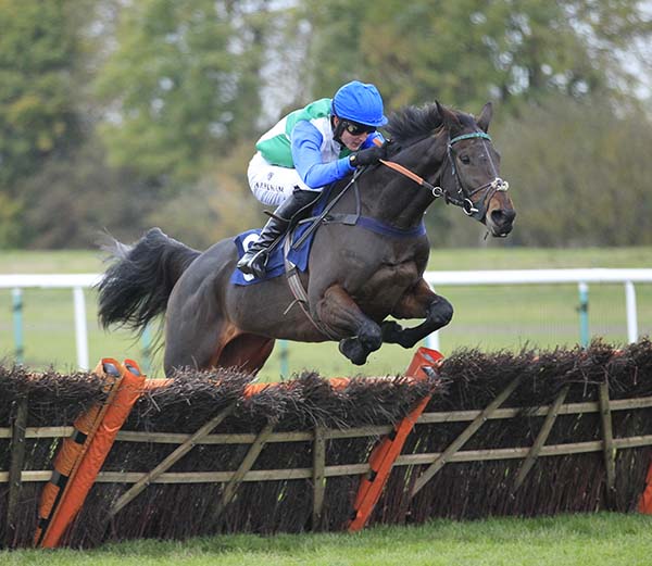 Midnight Gem Winning at Huntingdon Racecourse
