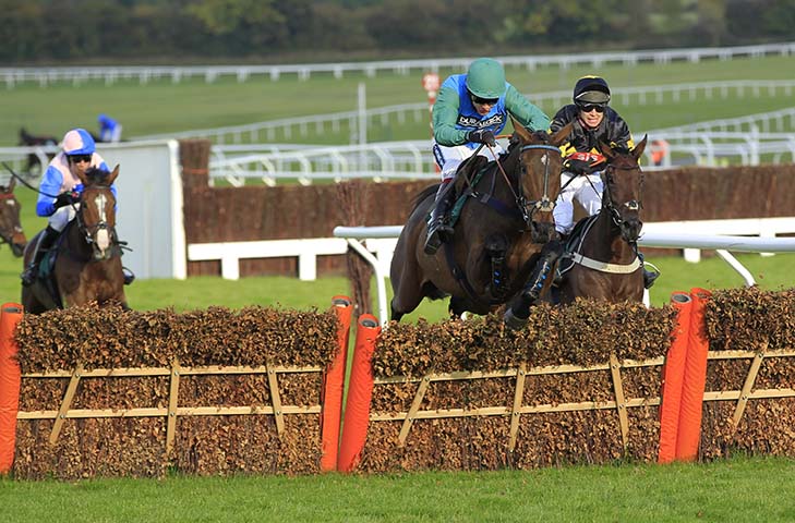 Midnight Shot winning at Cheltenham October meeting