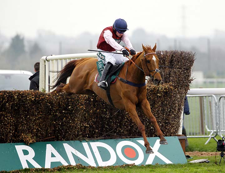 Bentelimar and Johnathan Burke winning the Zut Media Handicap Chase photo by Steve Davies