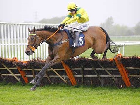 Jet Set & Johnny Burke winning at Huntingdon Racecourse for Charlie Longsdon
