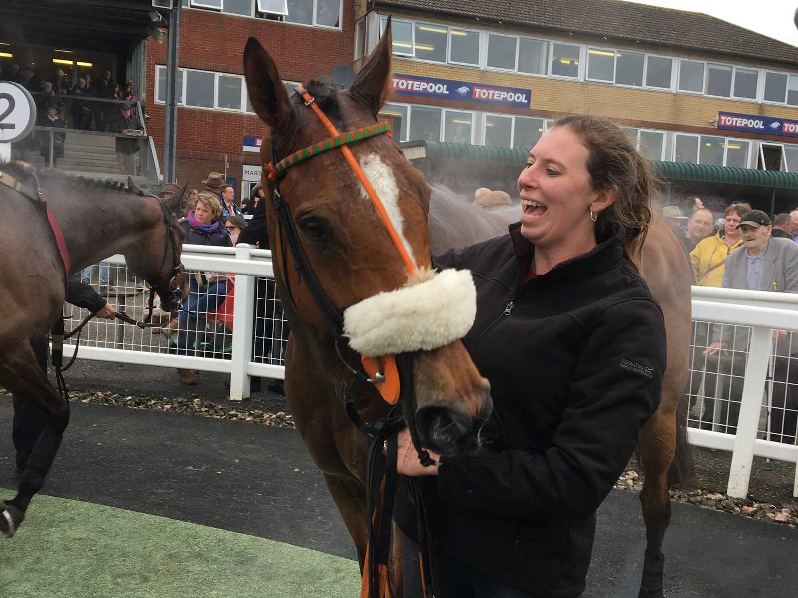 Leith Hill Lad & Gill after winning at Exeter Racecourse