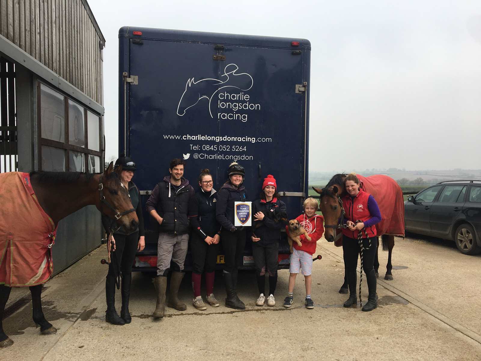 Some of Team Longsdon with their Lycetts Team Champion Award